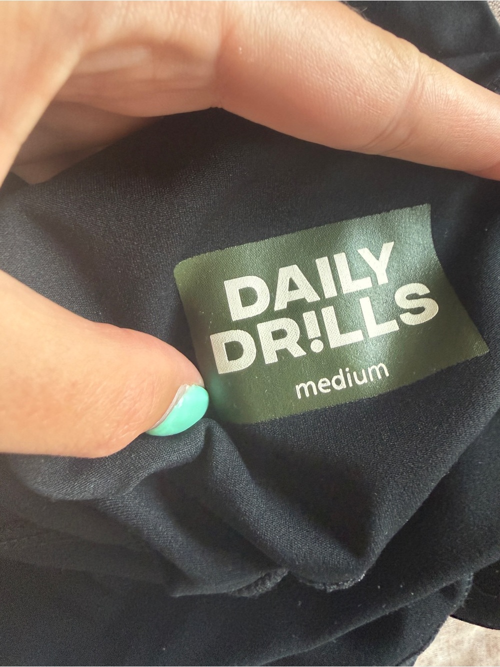 Daily Drills High-Waist Black Bike Shorts - Picture 3 of 3